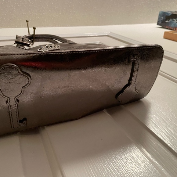 My flat in London tote platinum bow jeweled purse - Picture 3 of 7